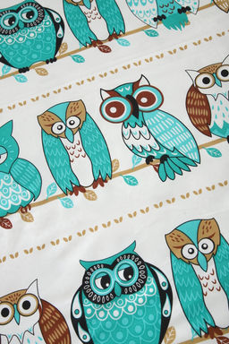 Детское постельное белье Совы полисатин ,наволочки 50х70 и 70х70см