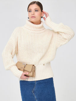 Водолазка крупной вязки - Marchello marchellini фото 3