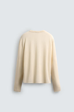 LIGHTWEIGHT LONG SLEEVE T-SHIRT - Zara фото 8