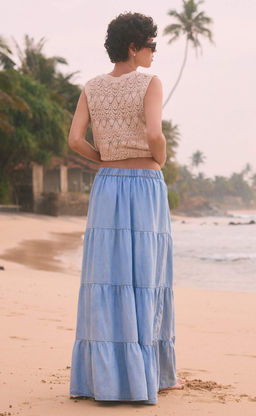 Юбка P512-0205 l.blue