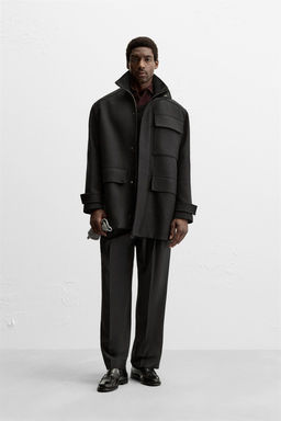WOOL BLEND PARKA