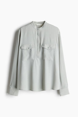 Blusa con cuello mao - H&m фото 4