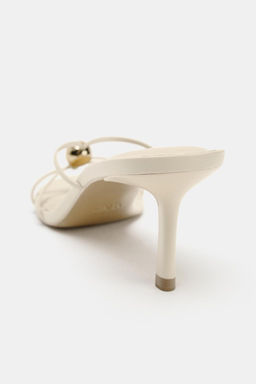 HIGH-HEEL SANDALS WITH METAL DETAIL - Zara фото 4