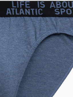 ATLANTIC 3MP-209 Трусы спорт Melange - набор 3 шт. зеленый меланж + винный меланж + голубой меланж  фото 8