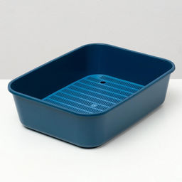 Туалет для кошек «Сима» FIX, 29×38×10.5 см, с сеткой, пластик, синий