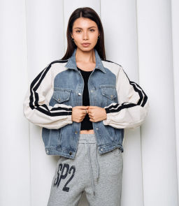 Куртка #КТ612 (5), молочный голубой