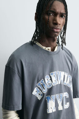 WASHED PRINT T-SHIRT
