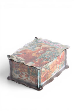 Шкатулка большая  "Козлик винтаж",  20х15х8,5 см