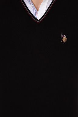 Мужской черный трикотажный свитер Basic - U.s. polo assn фото 6