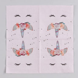 Салфетки бумажные «Твой единорожка», 25×25, набор 20 шт.