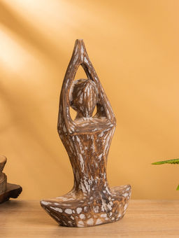 Набор сувенирный «Медитация», h=30 см, h=25 см, h=20 см, дерево, коричневый