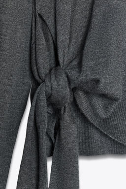 WOOL KNIT KNOT SWEATER - Zara фото 8