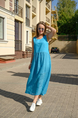 100% ЛЁН Лёгкий и воздушный сарафан - Новый лен фото 6