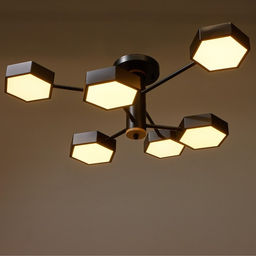 Люстра 1318/6BK LED 144 Вт 3000-6000К чёрный 71×65×25 см BayerLux