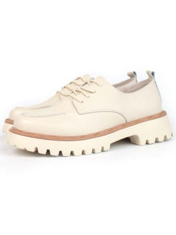 03-HY7-1D BEIGE Полуботинки женские (натуральная кожа)