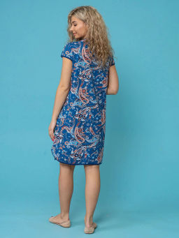 Халат женский , цвет синий