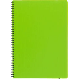 Бизнес-тетрадь Тетрадь Attache Neon А4 96л кл.спираль обл.пластик зеленый  фото 2
