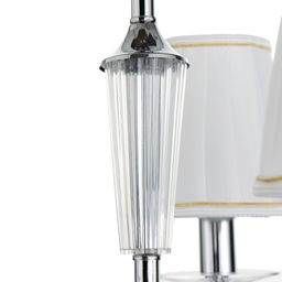Люстра потолочная BayerLux «Авиталь», 3xЕ14, 40 Вт, хром, 58×58×80 см