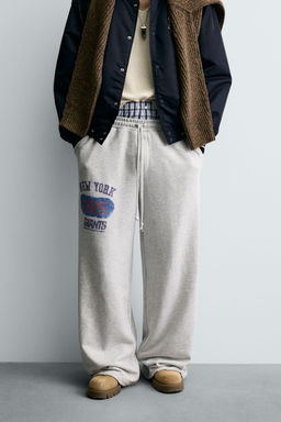 WIDE-LEG JOGGING BOTTOMS NFL NEW YORK GIANTS - Zara фото 2