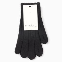 Перчатки женские MINAKU, чёрные, 21 см