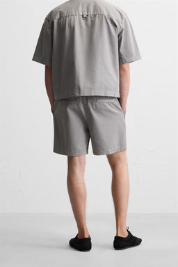 WASHED RELAXED FIT BERMUDA SHORTS - Zara фото 22