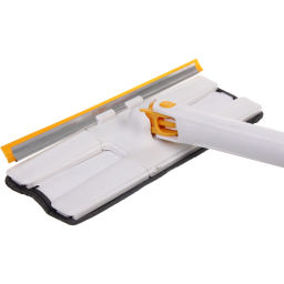Швабра с отжимом, ручка 125 см "Skay" цвет белый в комплекте две насадки