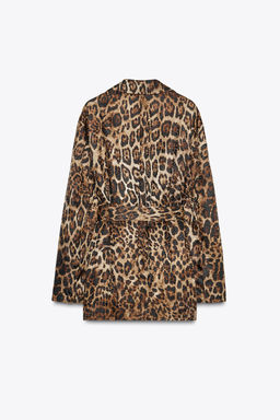 ANIMAL PRINT JACQUARD BLAZER ZW COLLECTION - Zara фото 4