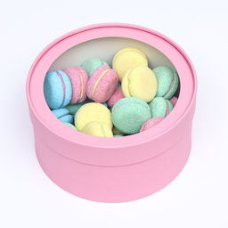 Подарочная коробка "Нежность" розовая, завальцованная с окном,21х11 см