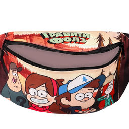 Сумка поясная детская, 25х6х13 см, Гравити Фолз