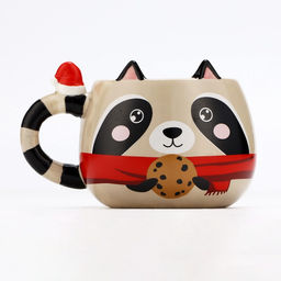 Кружка керамическая Дорого внимание Енотик, 400 мл