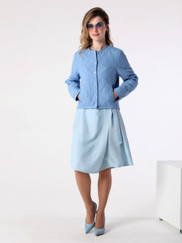 25228 Жакет голубой - Dizzyway фото 2