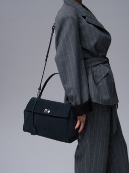 Замшевая сумка Nadi DBR 31356 синий  фото 5