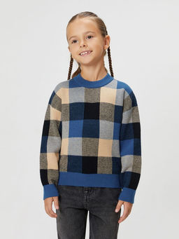 ACOOLA / Джемпер детский для девочек Merita клетка  фото 3