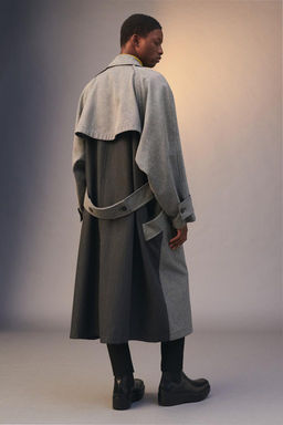 LIMITED EDITION CONTRAST OVERSIZE TRENCH COAT - Zara фото 4