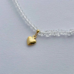 Бусы из Горного Хрусталя с подвеской Сердце - Радуга самоцветов фото 2