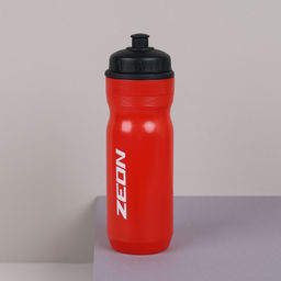 Бутылка для воды велосипедная ZEON WB066 силиконовый клапан, пищевой hi-quality PP, 750ML цвет red/уп100 - Галеонтрейд фото 3