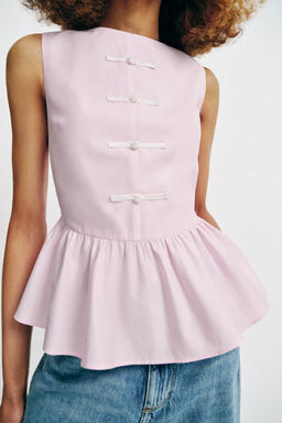 TOP PEPLUM ALAMARES / Rosa - Zara фото 2