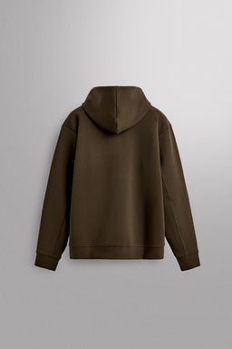 SUDADERA T?CNICA CREMALLERA CAPUCHA / Marr?n - Zara фото 8