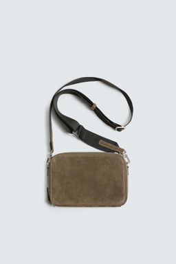 LEATHER CROSSBODY BAG - Zara фото 3