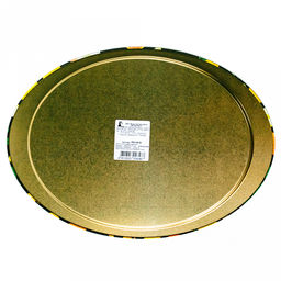 Поднос металлический "Тыква" 39,6х29х1,7см, овальный (Россия)