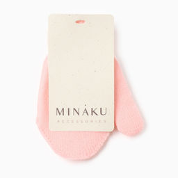 Варежки детские MINAKU, 12 см, розовые
