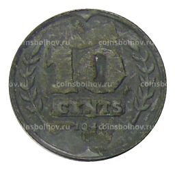 10 центов 1941 года Нидерланды