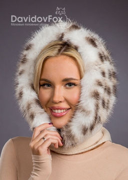 Платок трикотаж экомех рысь - Davidovfox фото 2