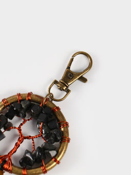 Брелок ловец снов «Великое древо», 19 см, чёрный