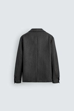 100% WOOL OVERSHIRT WITH POCKETS - Zara фото 9