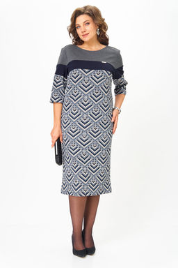 Платье Michel Chic 2188 серый, голубой