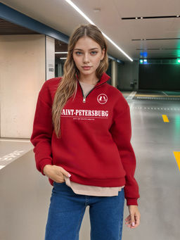 Толстовка женская с зип-воротником Saint Petersburg - Yollochka фото 16