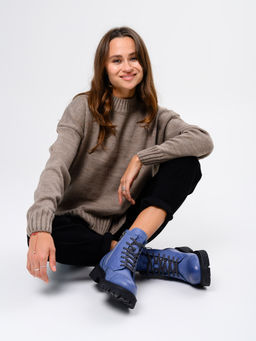 Ботинки EDART 319.taskana bl. Вакса джинс/байка - Ed'art фото 7