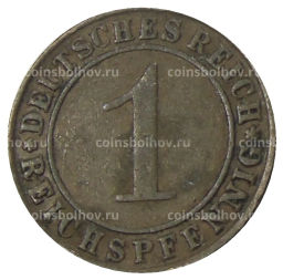 1 рейхспфенниг 1929 года D Германия