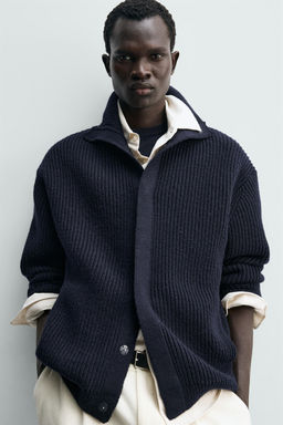 PURL KNIT CARDIGAN - Zara фото 5